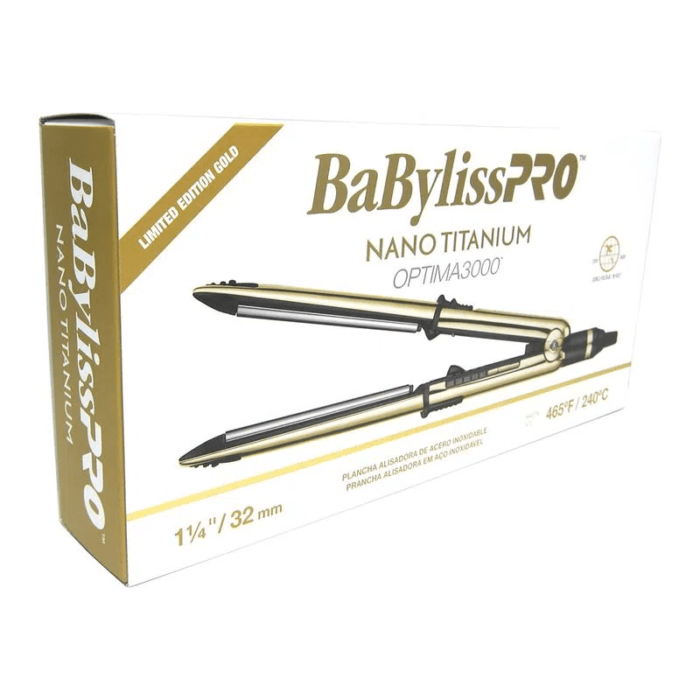 Plancha Babyliss Pro Nano Titanium Optima 3000 Gold Limited Edition - Imagen 2
