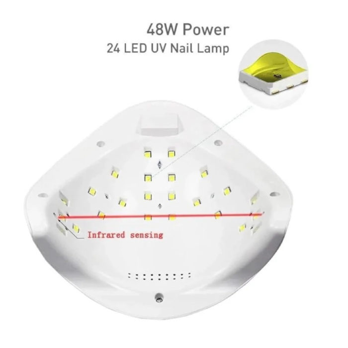 Lámpara de mano Nail Star led/uv 48 w - Imagen 4