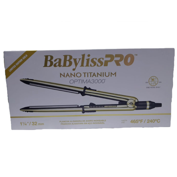 Plancha Babyliss Pro Nano Titanium Optima 3000 Gold Limited Edition - Imagen 6