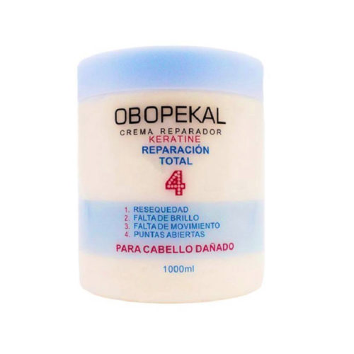 Crema Reparadora Total, cabello Dañado, Obopekal 1000gr