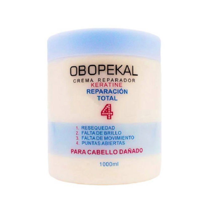 Crema Reparadora Total, cabello Dañado, Obopekal 1000gr