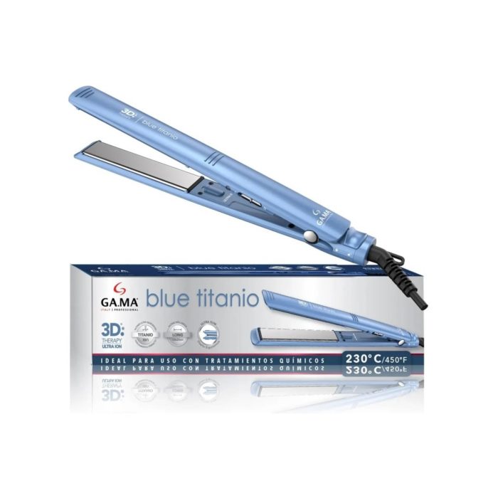 Plancha de pelo Gama blue titanio 3D therapy ultra ION - Imagen 2